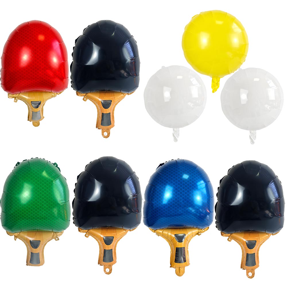 Table Tennis For Sale - Table Tennis Racket Foil Balloon Multicolor