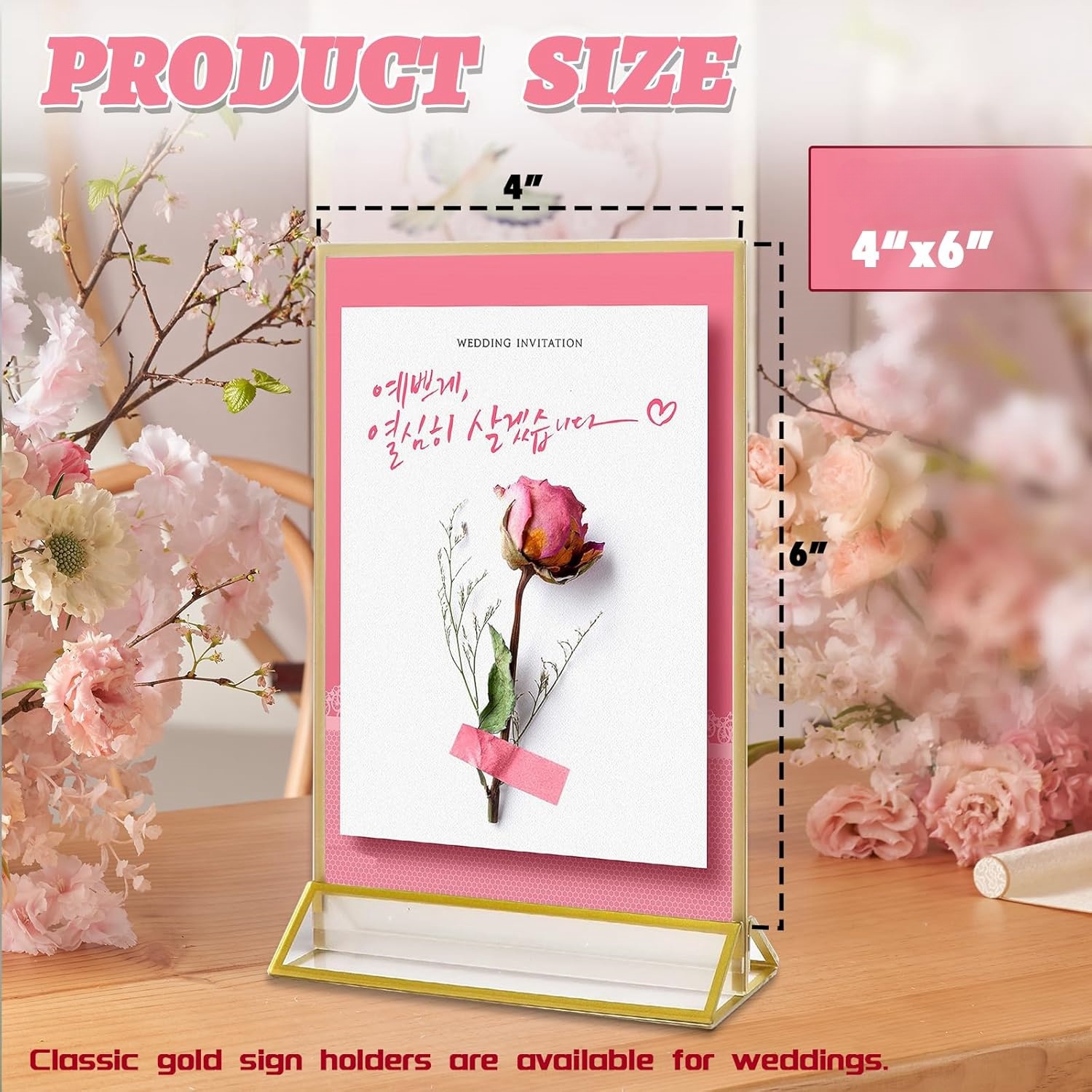 4x6inch Acrylic Sign Holder Wi - Table Tennis Zone ulasan dan harga