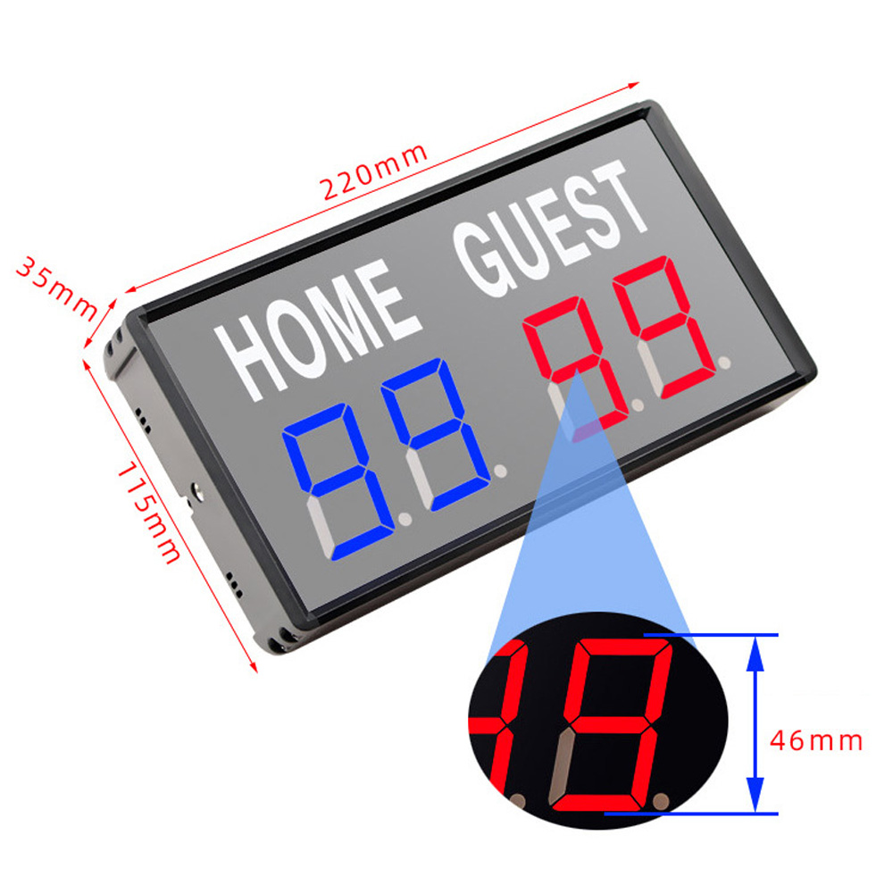 Portable 4 Digit LED Scoreboar - Table Tennis Scoring ulasan dan harga