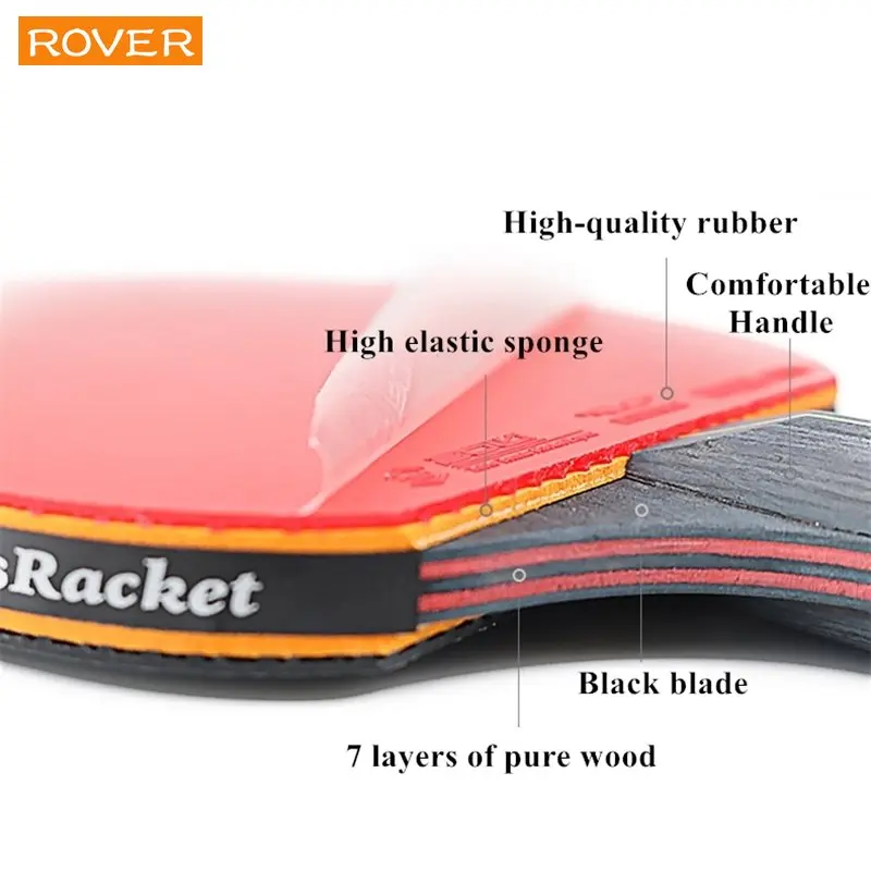 5/6 Star Table Tennis Racket 2 - Table Tennis Forehand ulasan dan harga