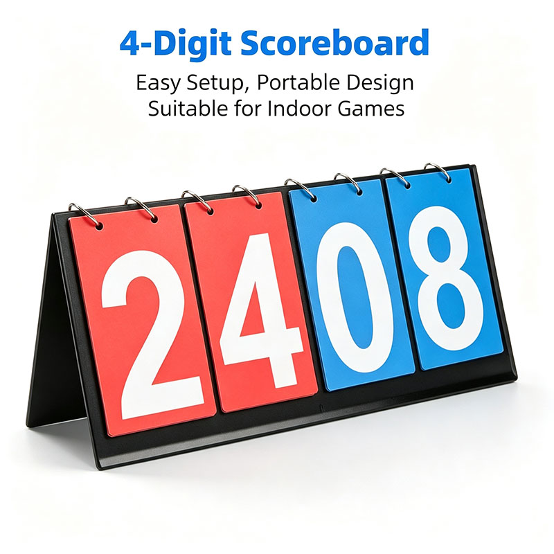 4‑Digit Flip Scoreboard Portab - Table Tennis Scoring ulasan dan harga