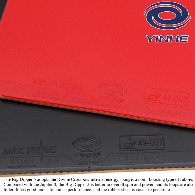 YINHE BIG DIPPER V Table Tenni - Table Tennis Forehand ulasan dan harga