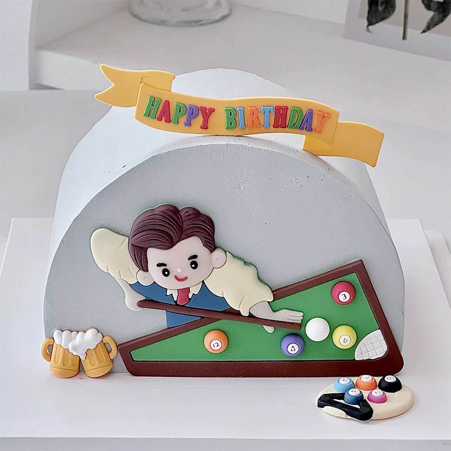 Billiard Cake Birthday Decorat - Table Tennis For Sale ulasan dan harga